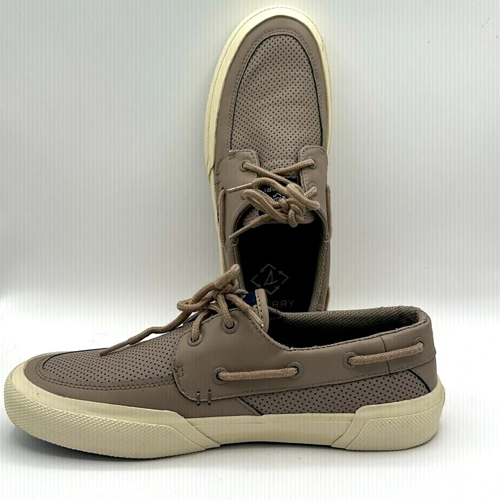 Sperry Mens Boat Shoes Soletide 2-Eye Seacycled Mens Size 8